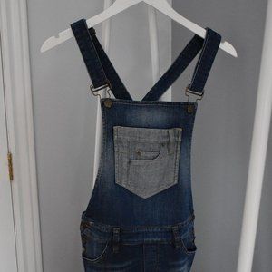 Denim Overall Shorts